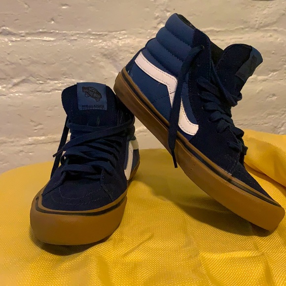 Vans Ultra Cush PRO blue and tan size 6.5 men’s shoe - Picture 1 of 6